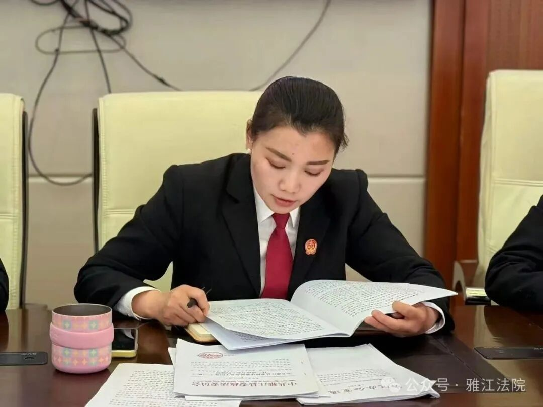 雅江 县人民法院传达学习全州法院院长会议精神